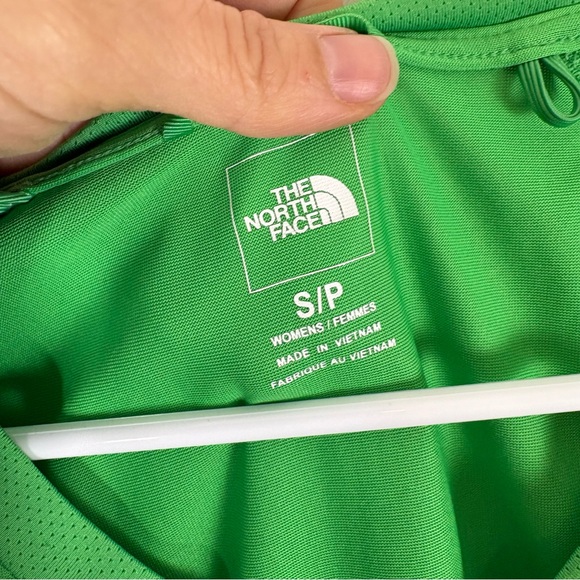 North Face Women’s Green Quarter Zip Performance T-Shirt Running Cycling Small - Picture 2 of 7
